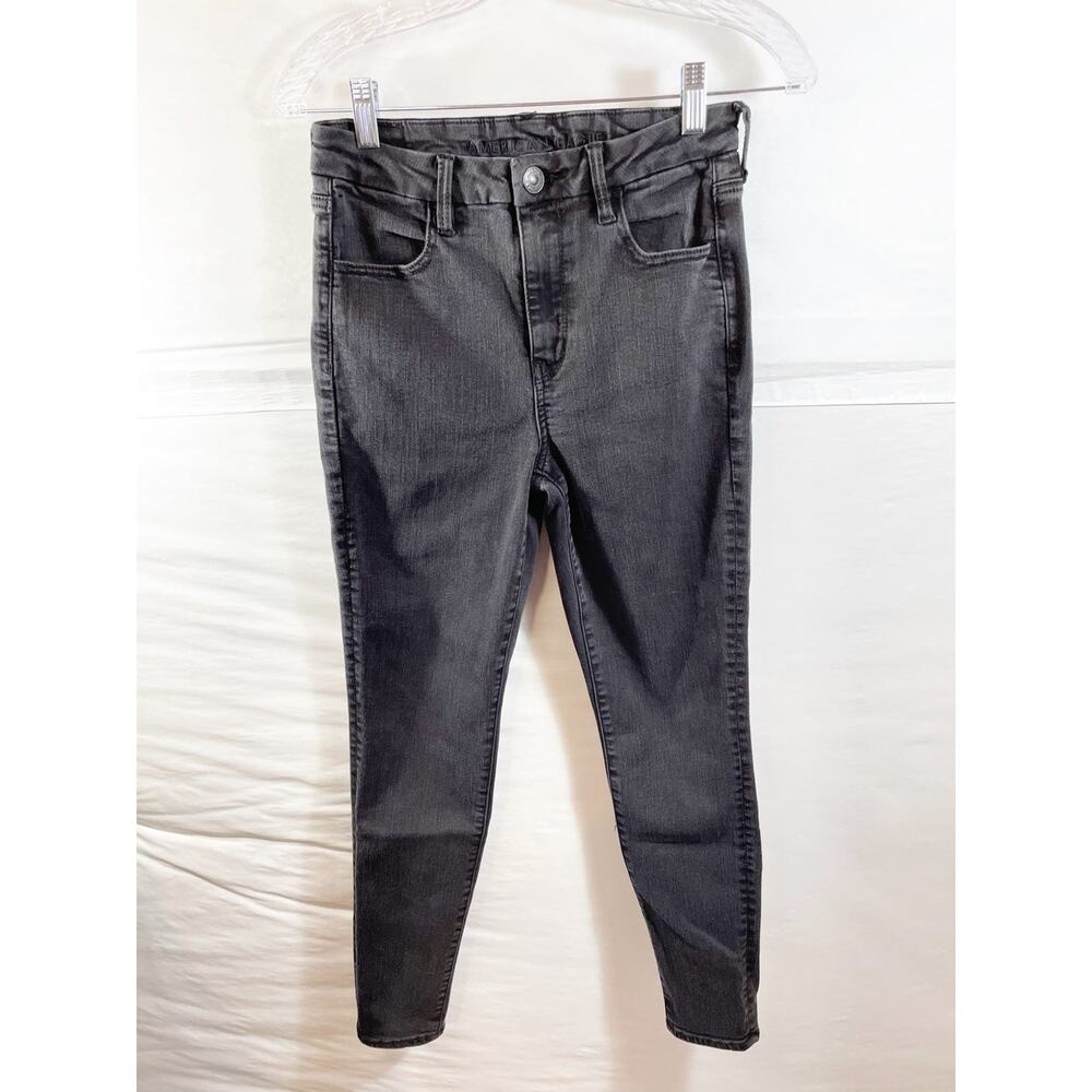 American Eagle Black Jeggings Skinny Jeans Size 6